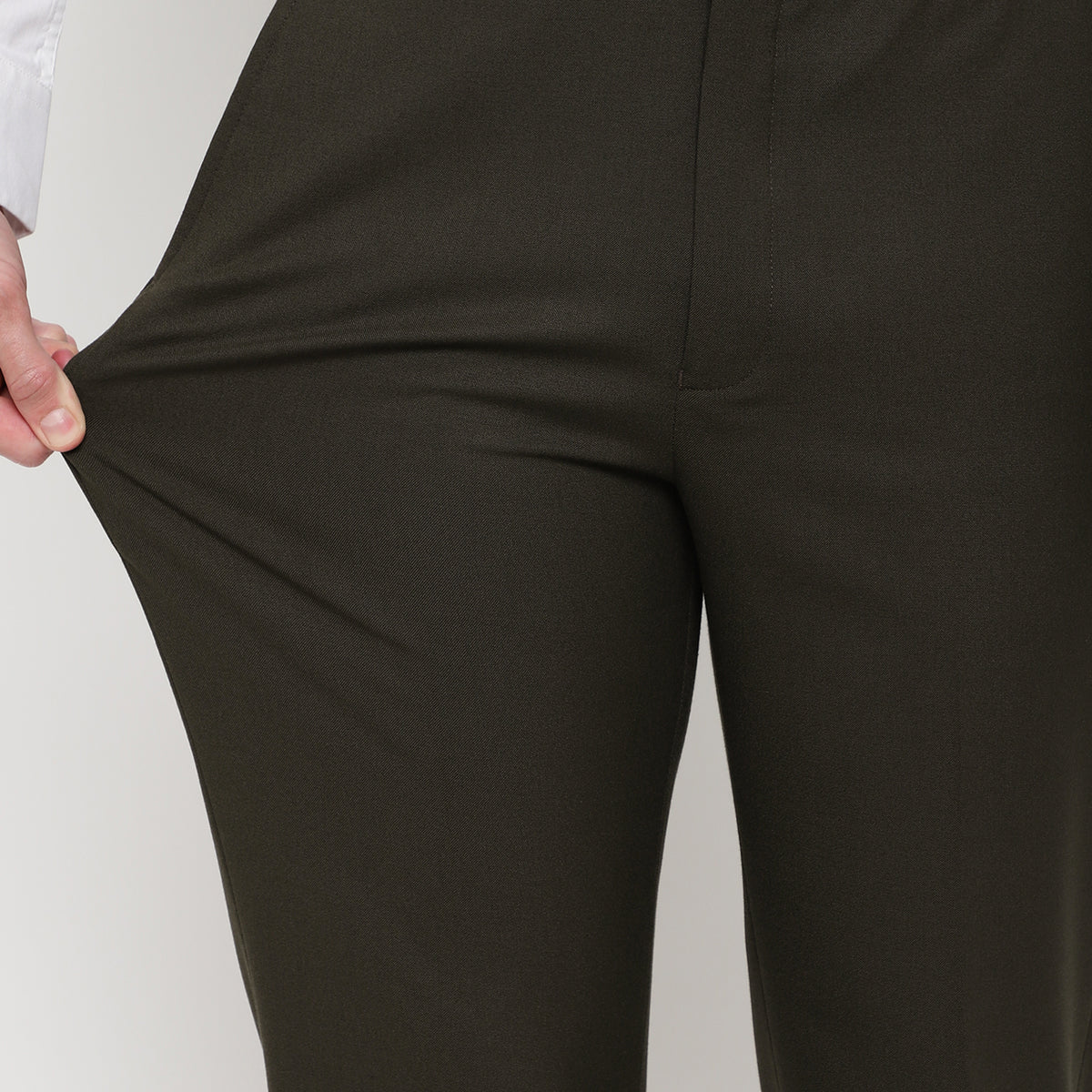 Slim Fit trousers gabardine Black | Incotex | Slowear
