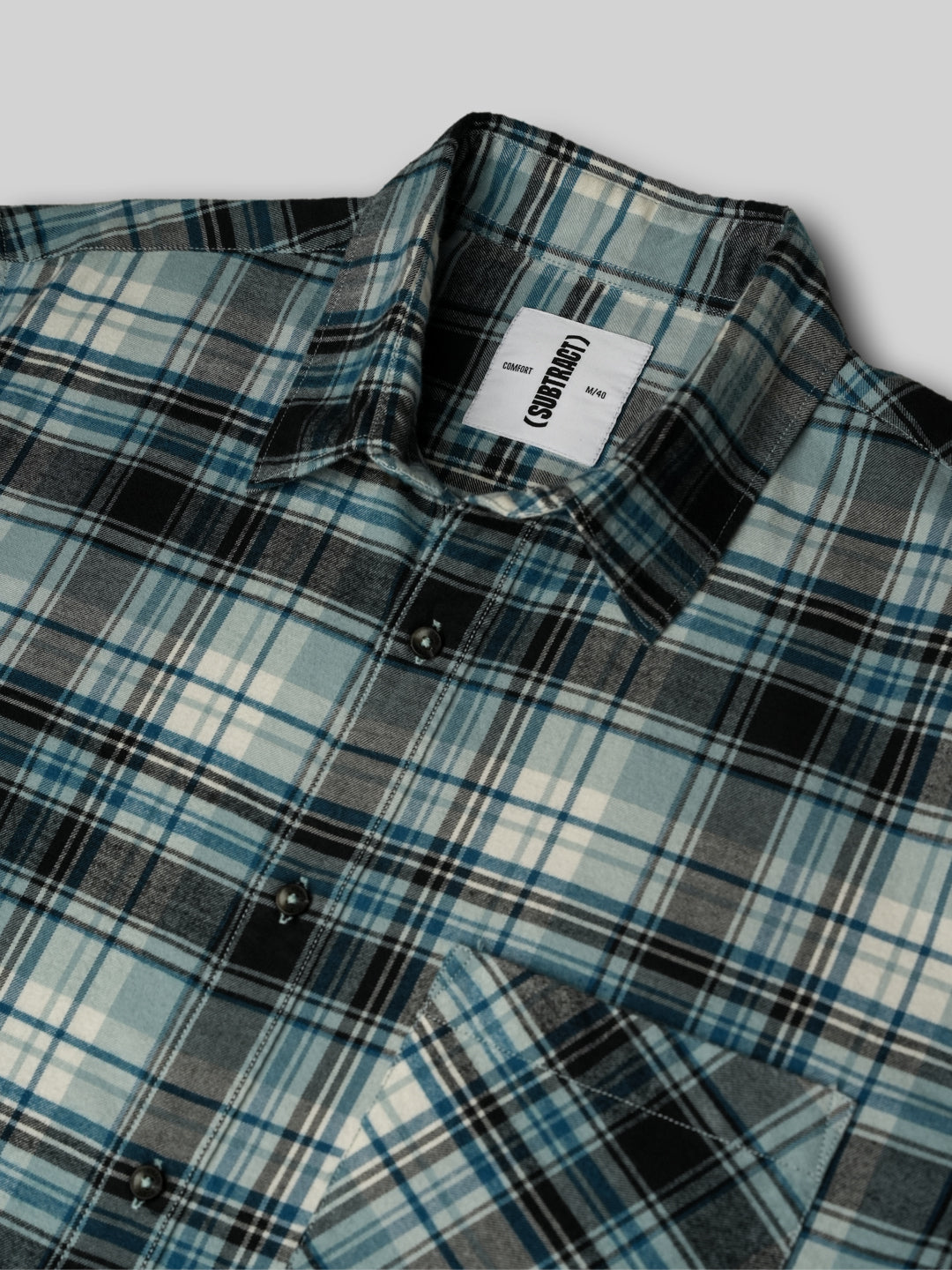 Cotton Checked Casual Shirt in Denim Blue - Comfort Fit