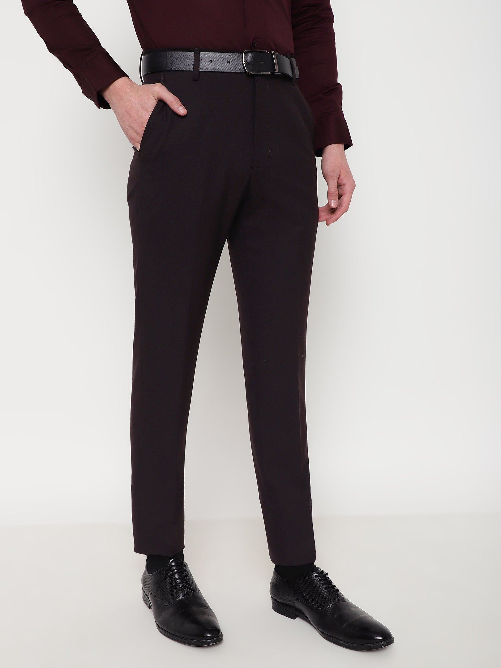 Men's Cool Grey Melange Skinny Fit Suit Trouser | Ben Sherman