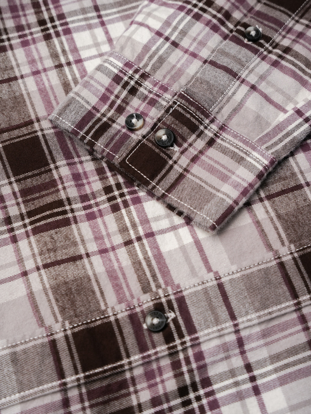 Cotton Checked Casual Shirt in Wine - Comfort Fit