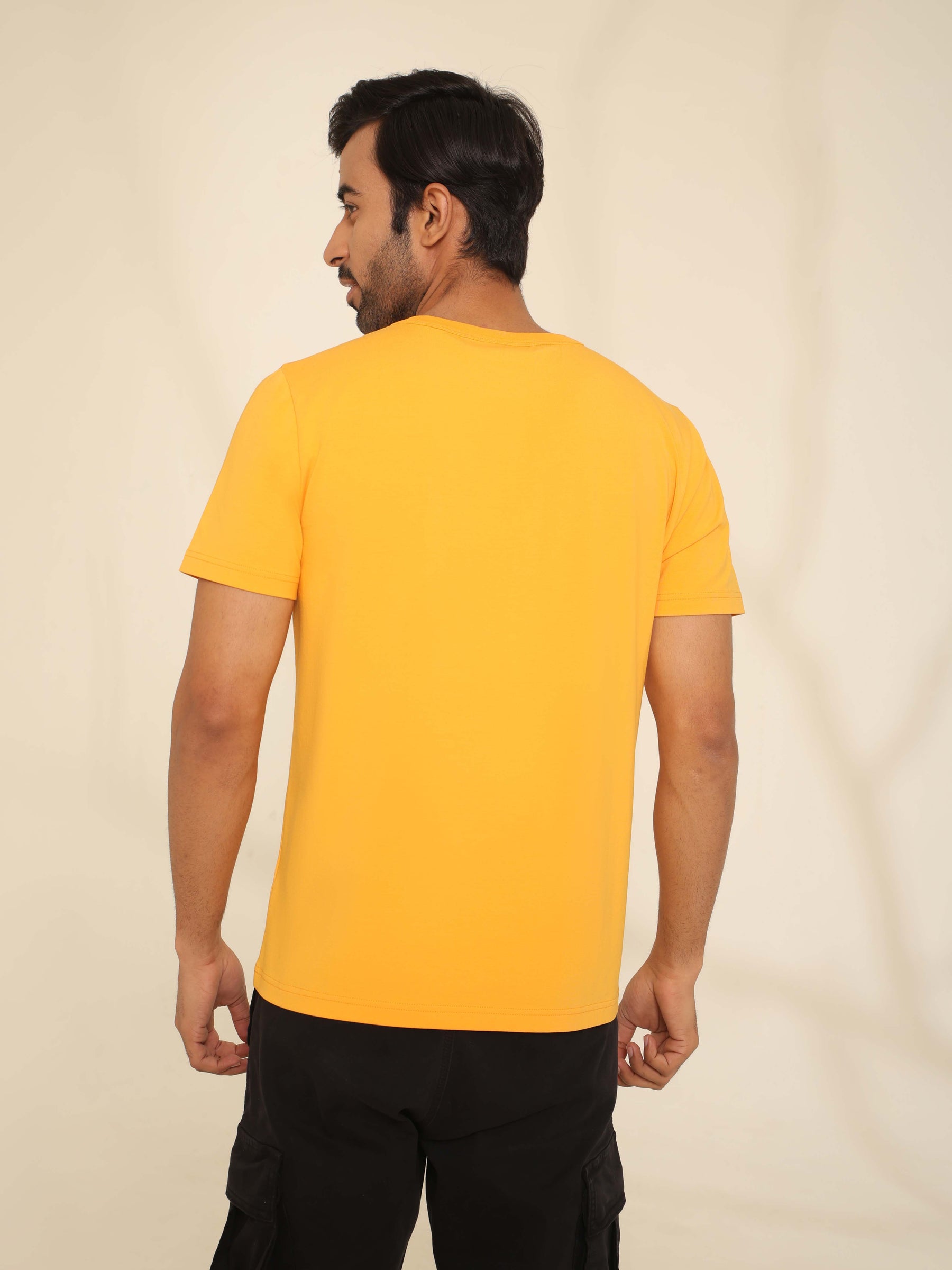 4-Way Stretch T-Shirt in Marigold