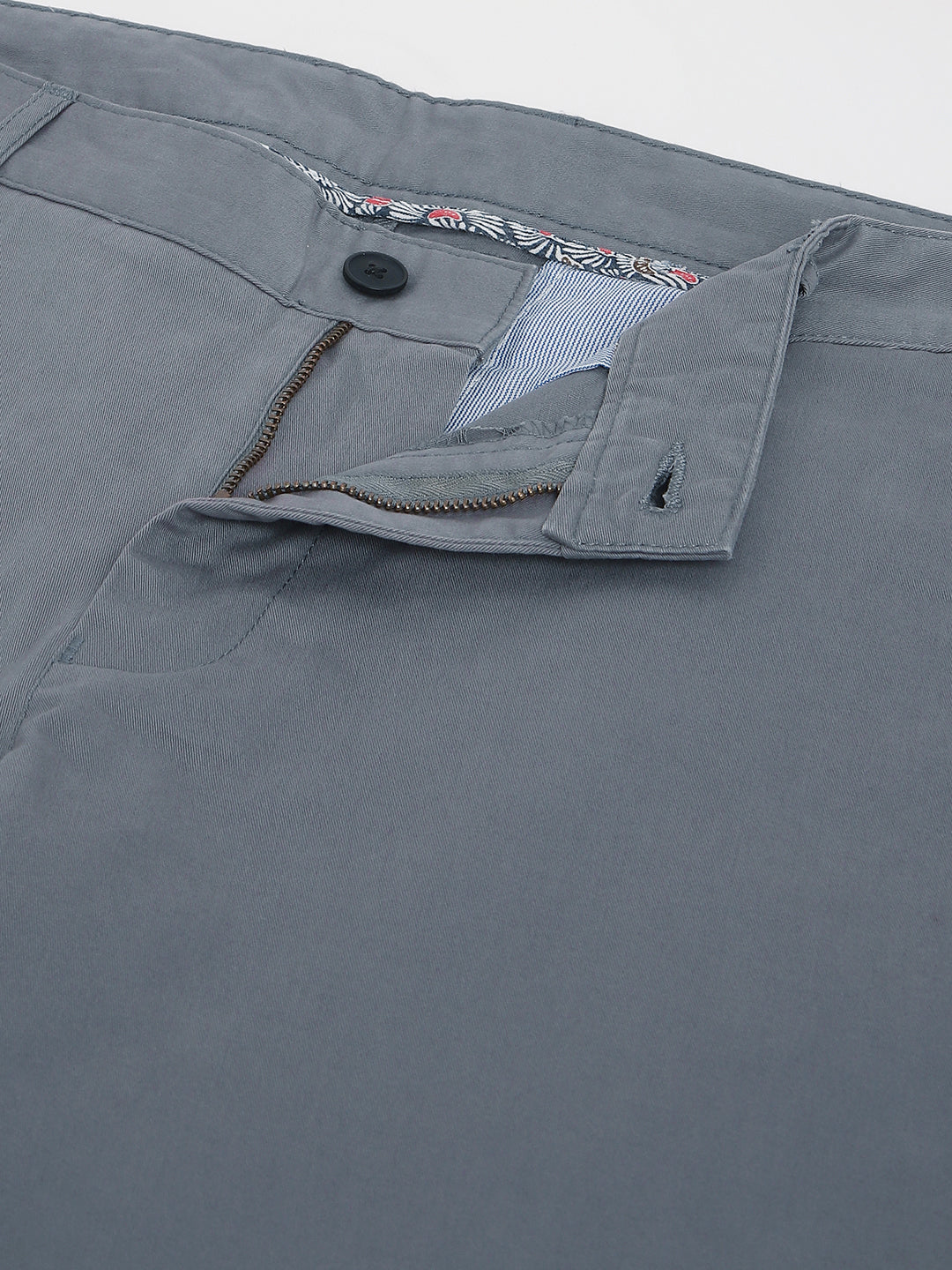 2 Way Stretch Chinos in Slate Grey- Slim Fit