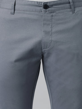 2 Way Stretch Chinos in Slate Grey- Slim Fit