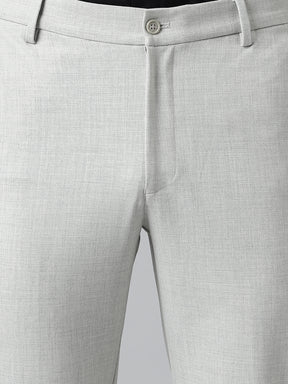 Flex Waist 4-Way Stretch Formal Trousers in Lunar Grey - Slim Fit